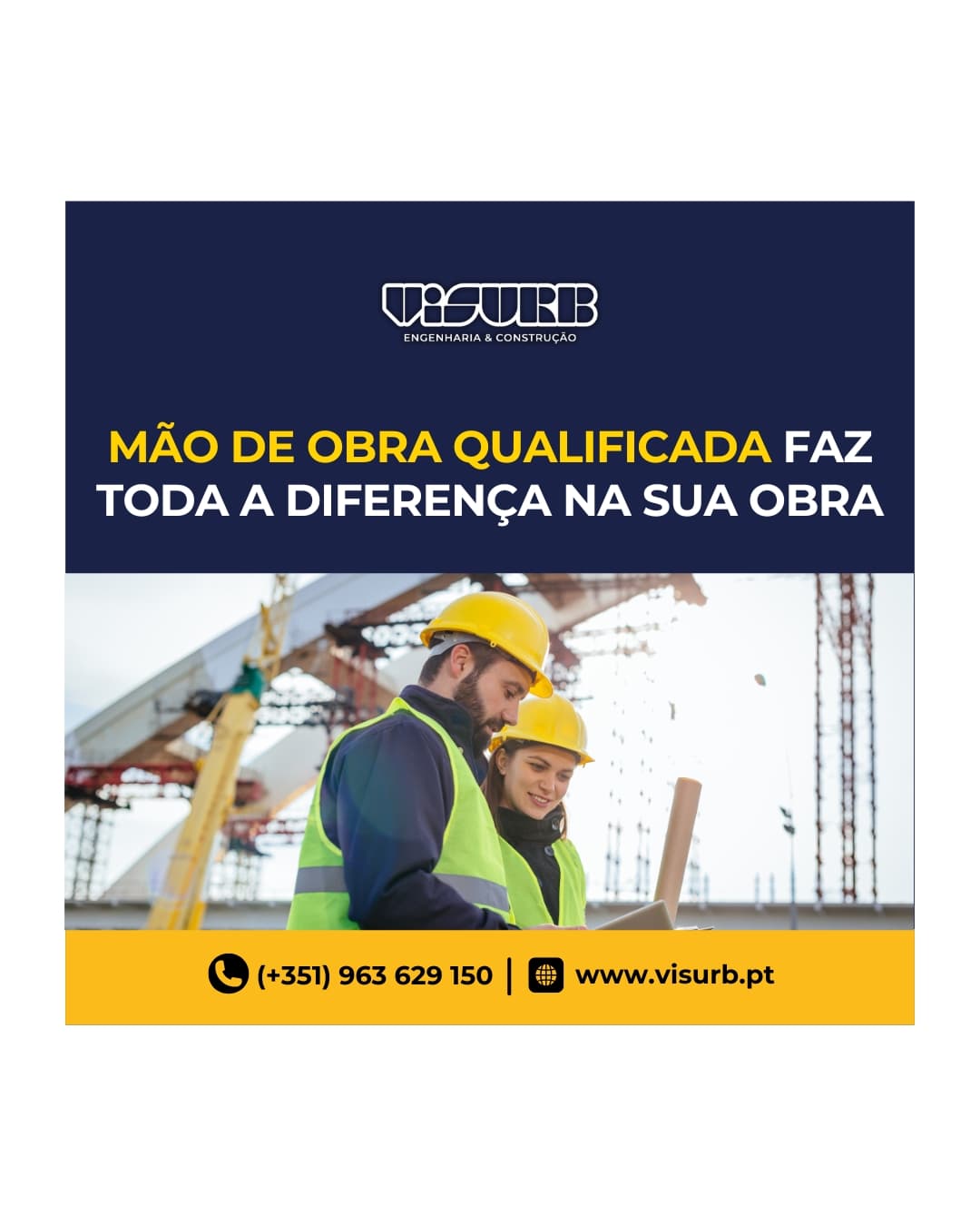 Na VISURB acreditamos que a qualidade de uma obra começa nas mãos de quem a…